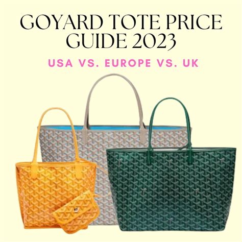 bag goyard price|Goyard bag price 2021.